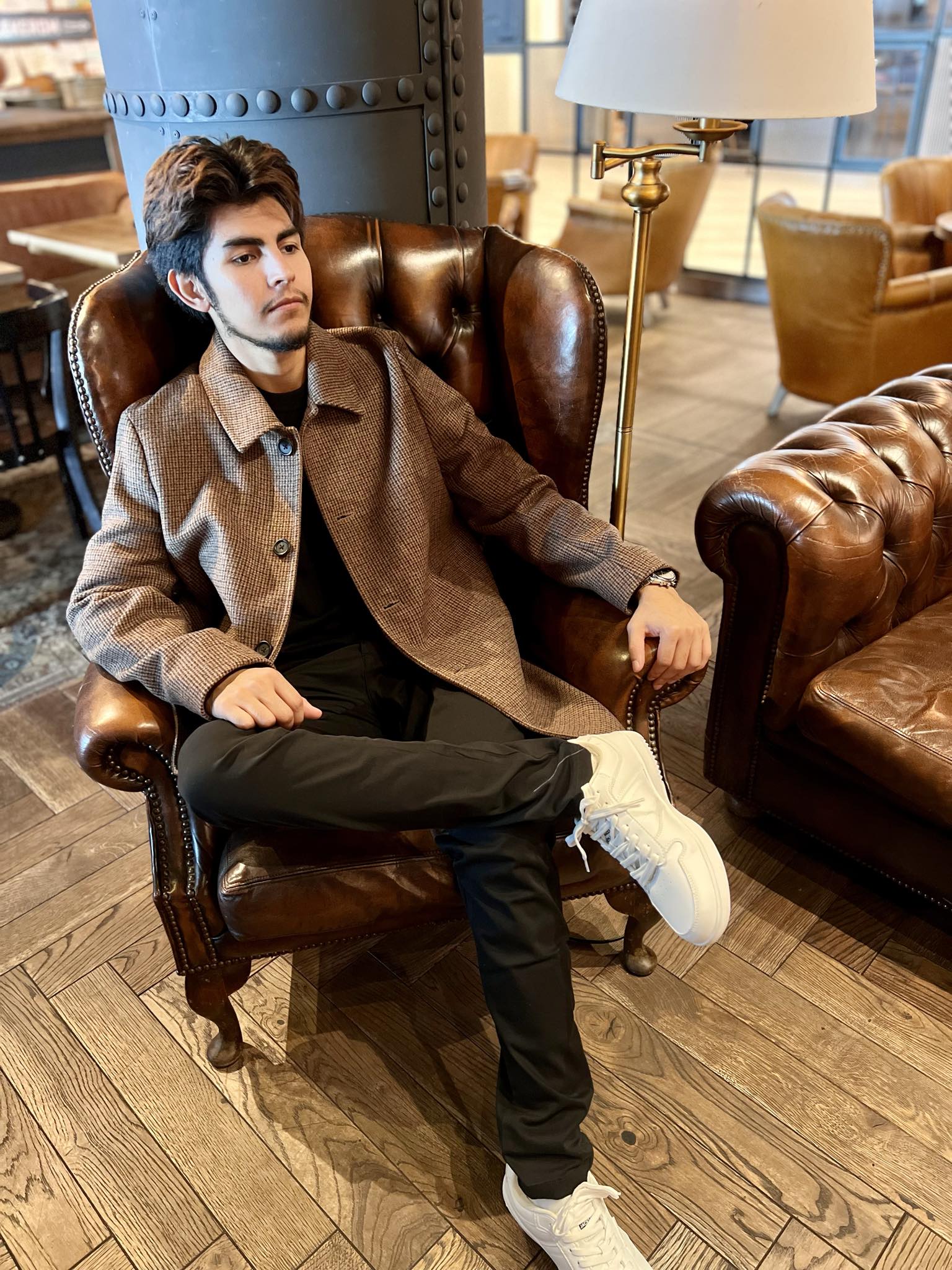 Archive Rutete Frakk - Brun/ Oatmeal